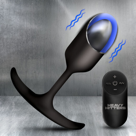 Vibrating Weighted Silicone Anal Plug