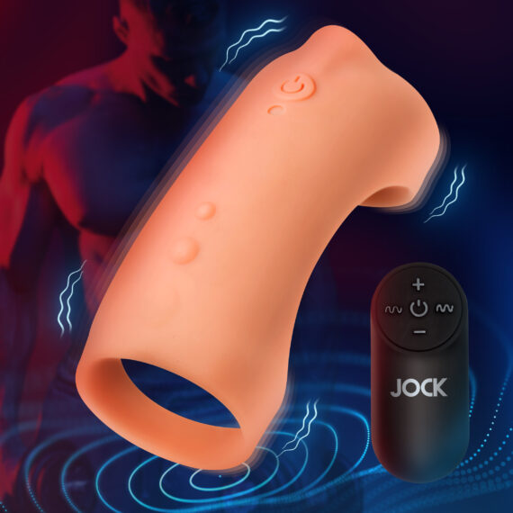 Vibrating Silicone Penis Sleeve - Medium