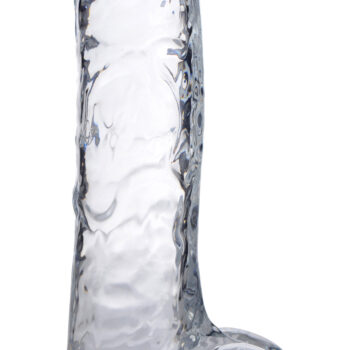 Jock C-Thru Dildo with Balls and Foreskin - 8 Inch