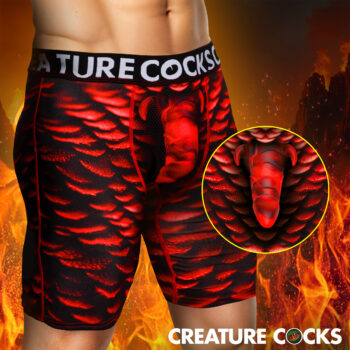 Creature Wear Horny Devil Demon Boxer Shorts - Large