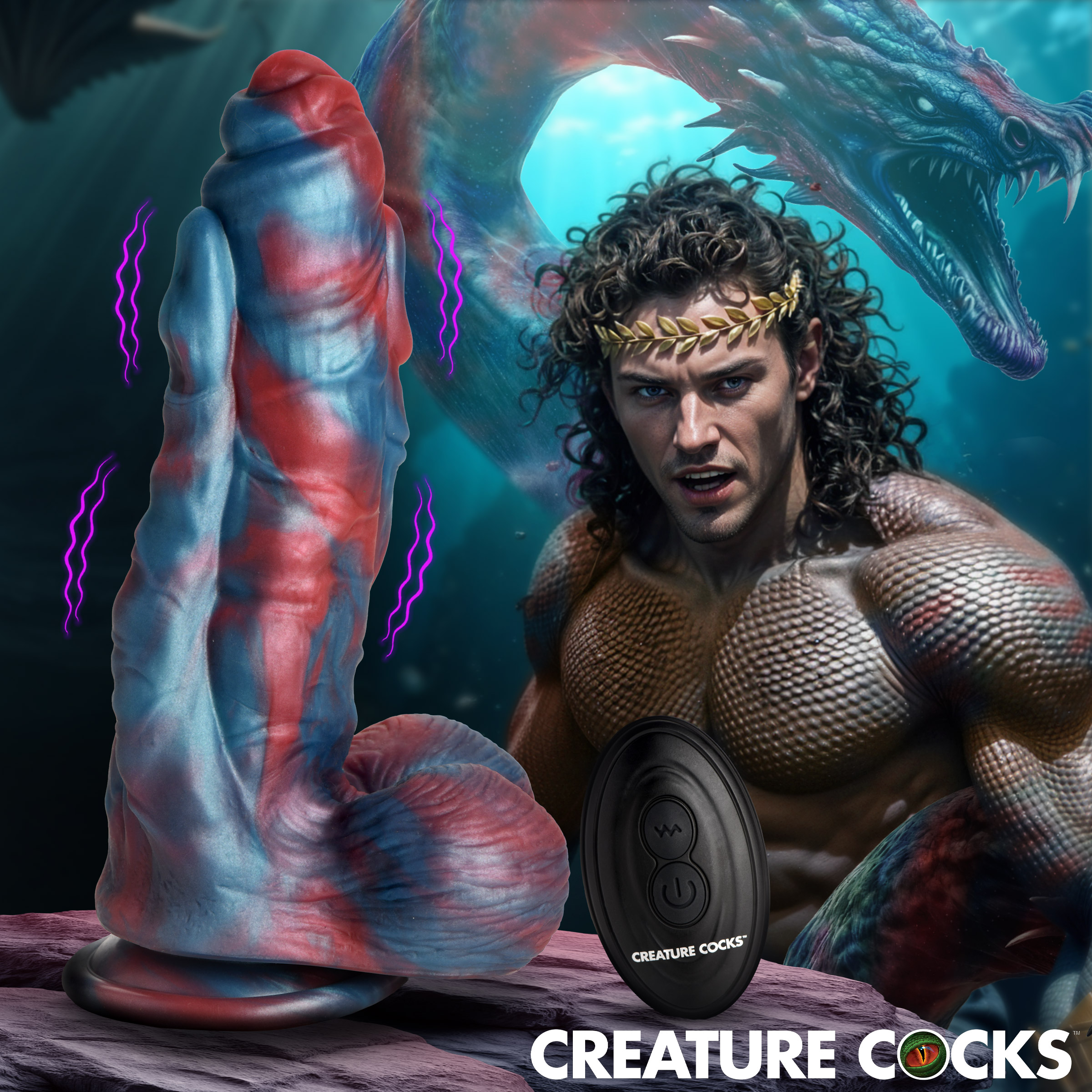 Hydra X Vibrating Silicone Dildo