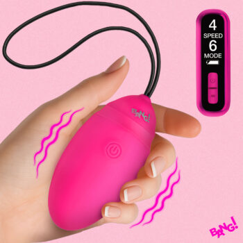 Vibrating Silicone Egg with Digital Remote