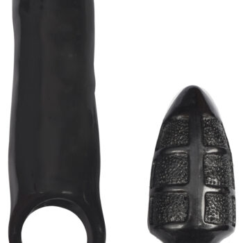 XXXPander Sheath with Double Textured Plug - Black