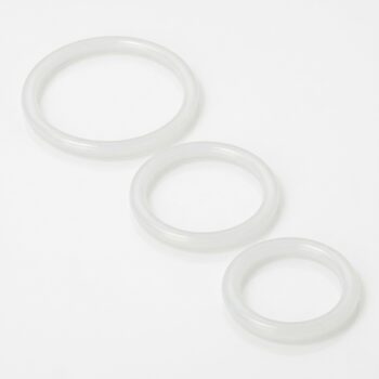 Trinity Silicone Cock Rings Clear