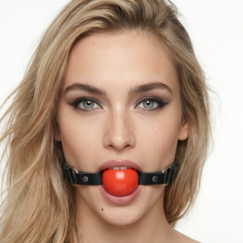 Red Silicone Ball Gag