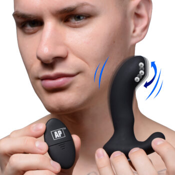 10X P-Massage Silicone Prostate Stimulator with Stroking Bead