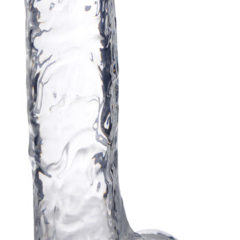 Jock C-Thru Dildo with Balls - 9 Inch