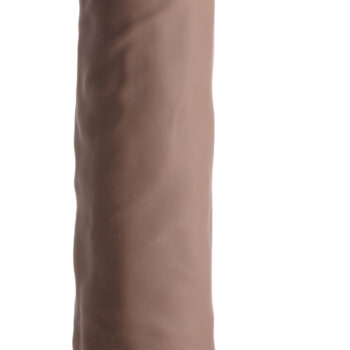 Silexpan Dark Hypoallergenic Silicone Dildo with Balls - 10 Inch